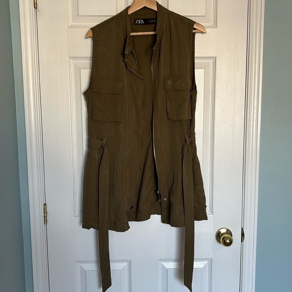 Zara sleeveless military style vest